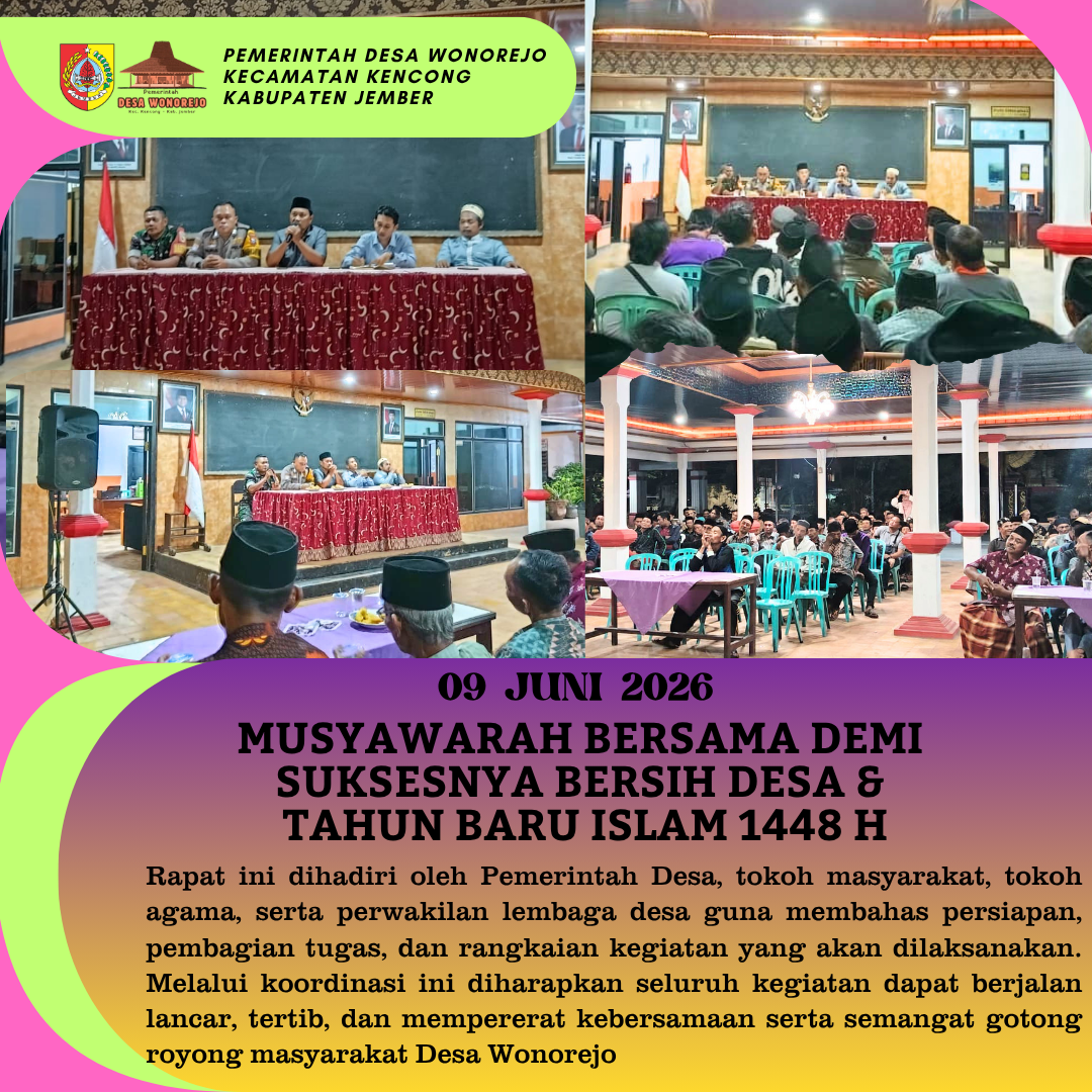Rapat Koordinasi Bersih Desa dan Persiapan Peringatan Tahun Baru Islam 1448 H
