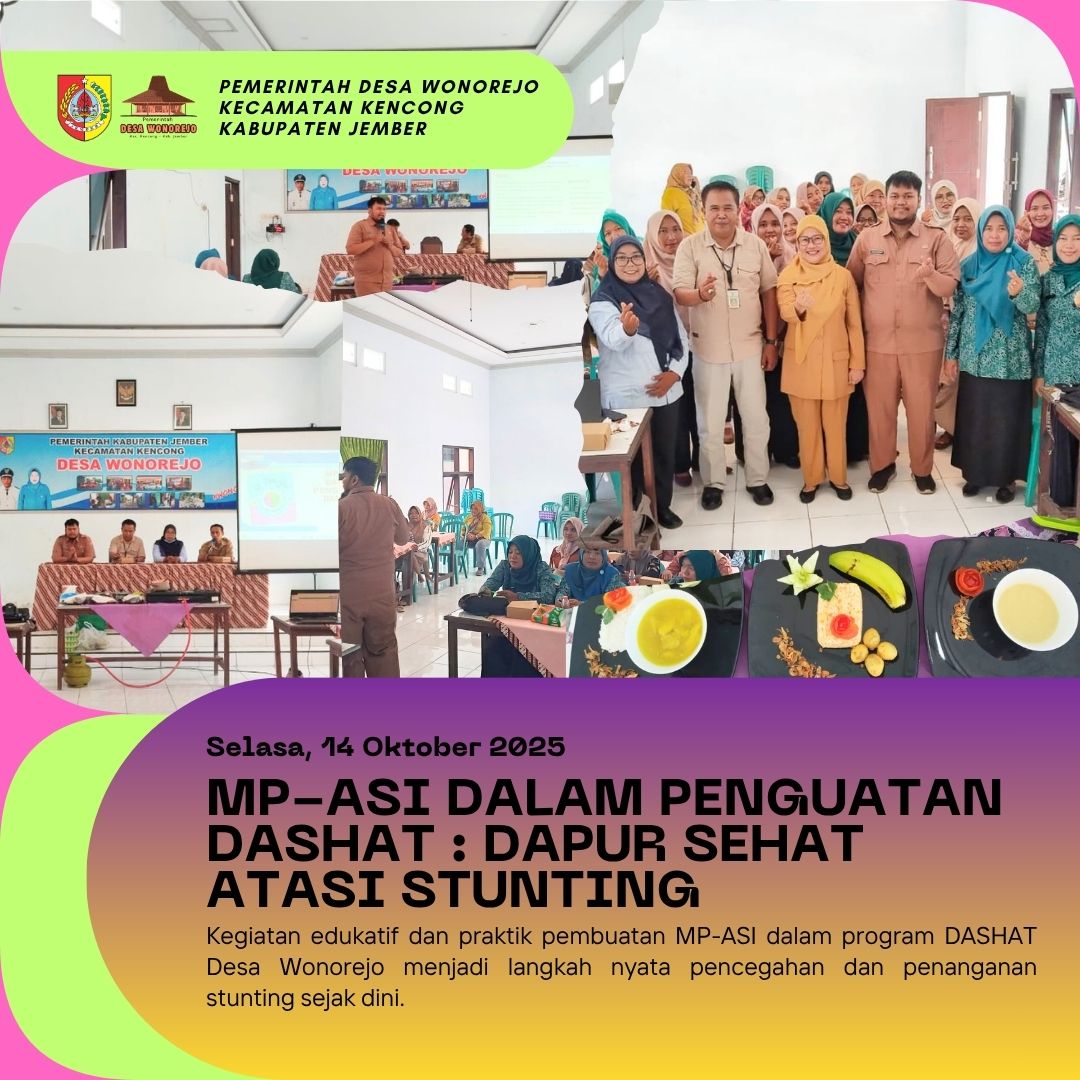 MP-ASI dalam Penguatan DASHAT : Dapur Sehat Atasi Stunting